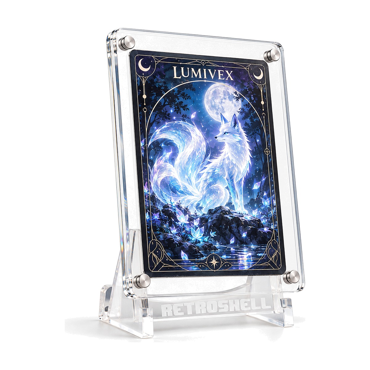 100009-M_01_main Generic unbranded trading card inside a RetroShell display case